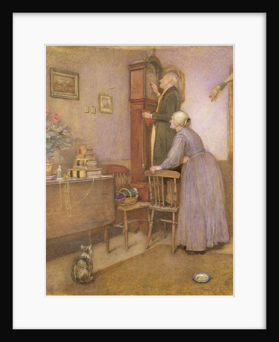 The Old Clock, 1863 by George John Pinwell