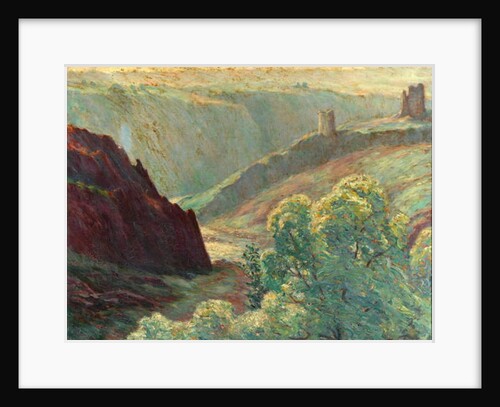 Sunrise and river mist by Wynford Dewhurst