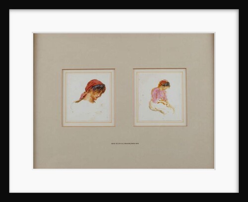 Study of a girl in a red headscarf, 1901 by Helen Allingham