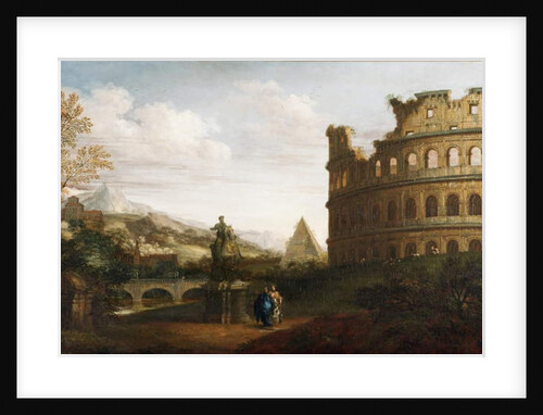 Capriccio view of the Roman Forum, c.1760 by English School