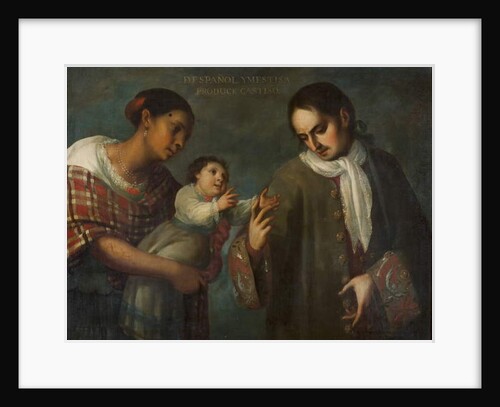 Spaniard and Mestiza produce a Castizo, c.1715 by Juan Rodriguez Juarez