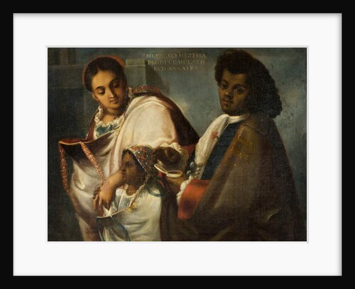 Mulatto and Mestiza produce a Mulatto Return-Backwards, c.1715 by Juan Rodriguez Juarez