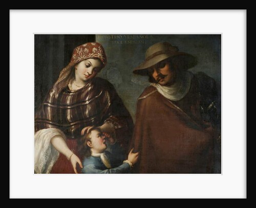 Castizo and Spaniard Produce a Spaniard, c.1715 by Juan Rodriguez Juarez