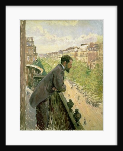 Man on a Balcony, c.1880 by Gustave Caillebotte