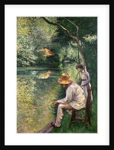 Angling, 1878 by Gustave Caillebotte