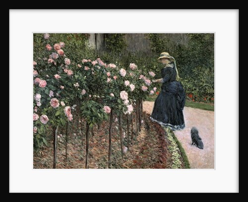 Roses in the Garden at Petit Gennevilliers, 1886 by Gustave Caillebotte