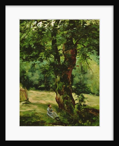 Woman Seated Beneath a Tree by Gustave Caillebotte