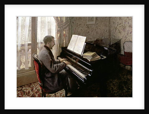 Young Man Playing the Piano, 1876 by Gustave Caillebotte