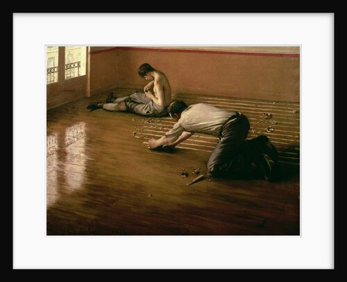 The Parquet Planers, 1876 by Gustave Caillebotte