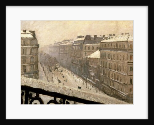 Boulevard Haussmann in the Snow, 1879 or 1881 by Gustave Caillebotte
