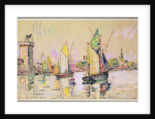 Sailing Boats at Les Sables-d'Olonne by Paul Signac