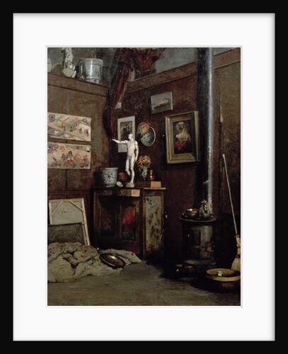Interior of a Studio, c.1872-74 by Gustave Caillebotte