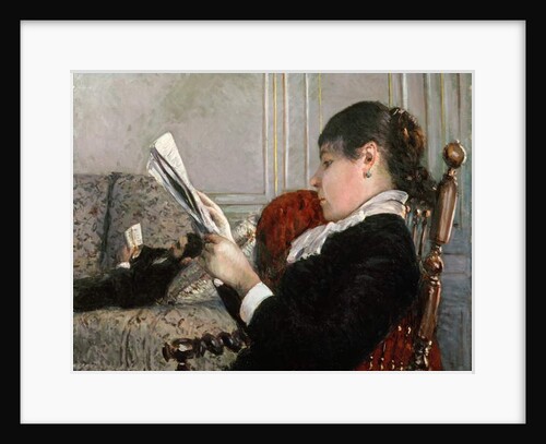 Interior, Woman Reading, 1880 by Gustave Caillebotte