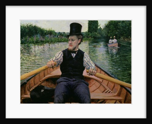 Rower in a Top Hat, c.1877-78 by Gustave Caillebotte