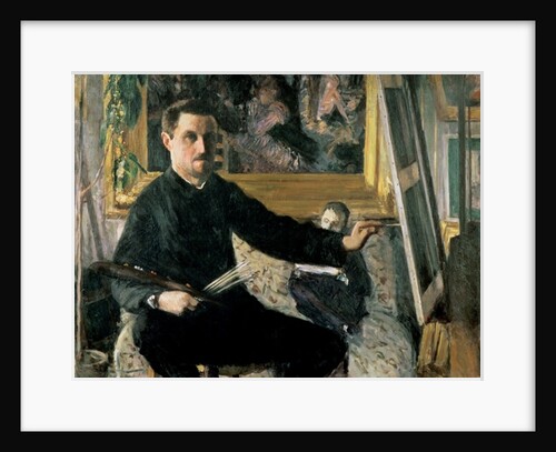 Self Portrait with an Easel, c.1879 by Gustave Caillebotte