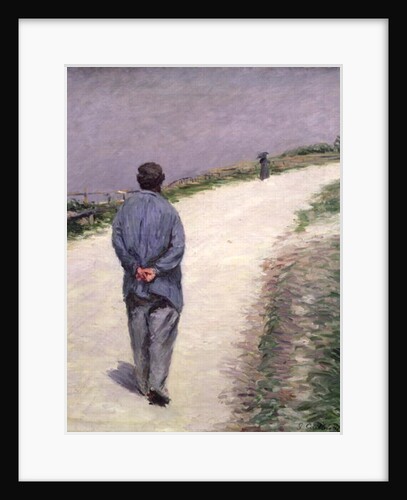 Pere Magloire on the Road to Saint-Clair, Etretat, 1884 by Gustave Caillebotte