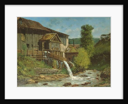 The Sawmill on the River Gauffre by Gustave Courbet