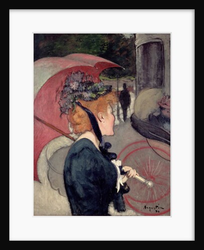 Woman with an umbrella, or The Walk, 1891 by Louis Anquetin