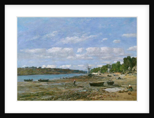 The Beach at low tide, 1879 by Eugene Louis Boudin