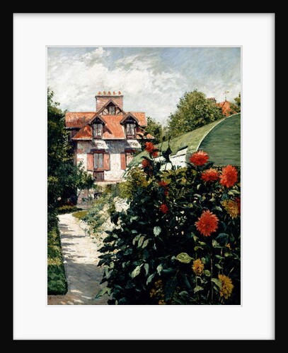 The Dahlias, garden at Petit Gennevilliers, 1893 by Gustave Caillebotte