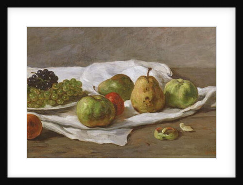 Apples, pears and grapes by Gustave Courbet