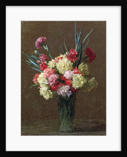 Carnations by Ignace Henri Jean Fantin-Latour