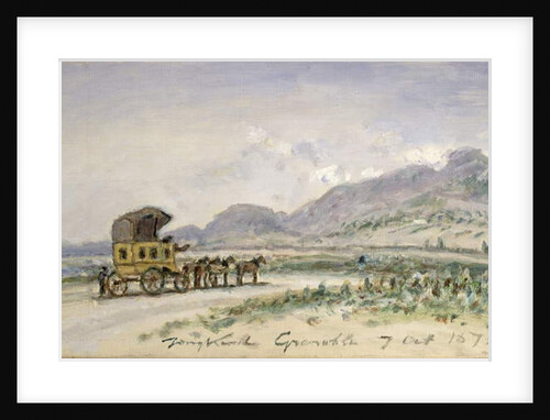 The Diligence from Grenoble to Sassenage, 7th October 1875 by Johan-Barthold Jongkind