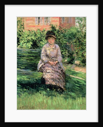 Madame Renoir in the Garden at Petit-Gennevilliers, c.1891 by Gustave Caillebotte