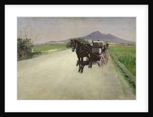 A Road in Naples by Gustave Caillebotte