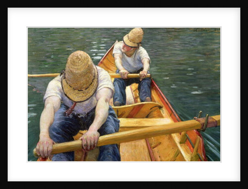 Boaters Rowing on the Yerres, 1877 by Gustave Caillebotte