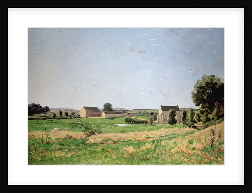 Landscape in Saulce, Yonne by Henri-Joseph Harpignies