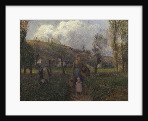 The Return from the Fields by Camille Pissarro