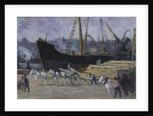 Dock at Rouen, c.1930 by Maximilien Luce
