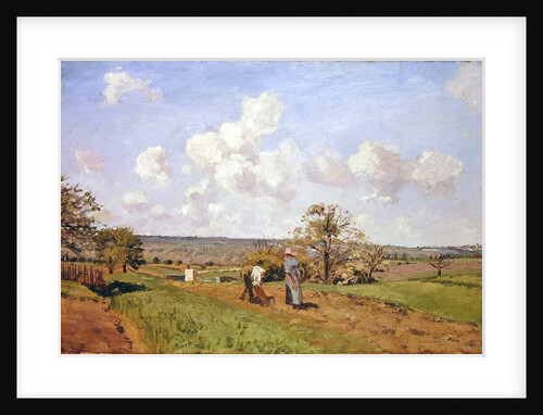 In the fields, 1872 by Camille Pissarro