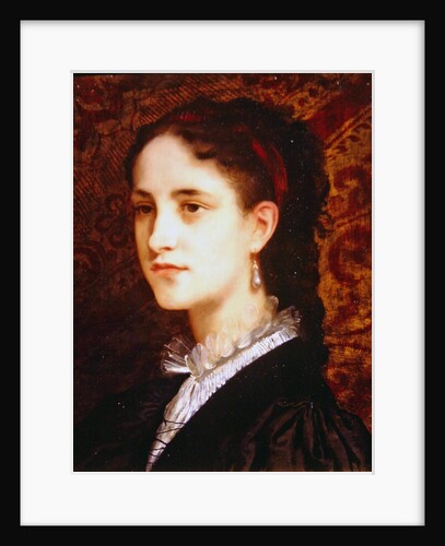 Portrait of a young woman by Gustave Jacquet