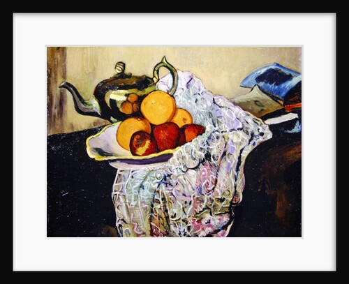 Still Life with Teapot and Fruit by Marie Clementine Valadon