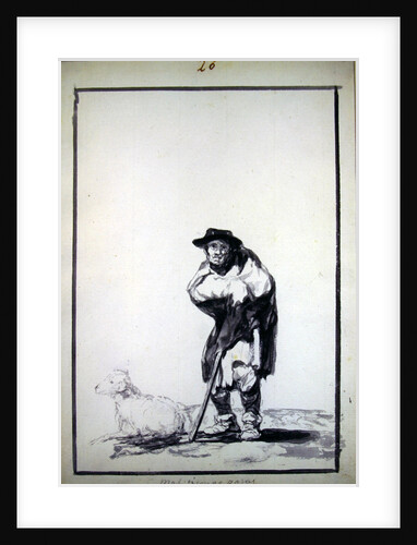 Mal tiempo pasas by Francisco Jose de Goya y Lucientes