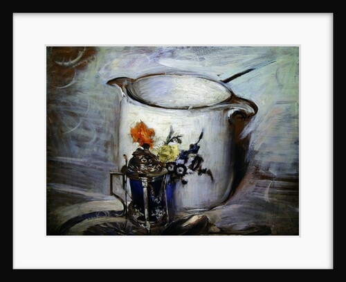 Still life with mustard pot and pitcher by Giovanni Boldini