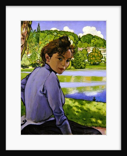 Woman beside a lake, 1889 by Louis Anquetin