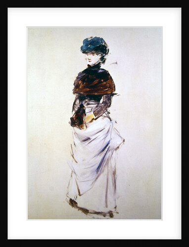 Study of a young woman with her hands in a muff by Jean Louis Forain