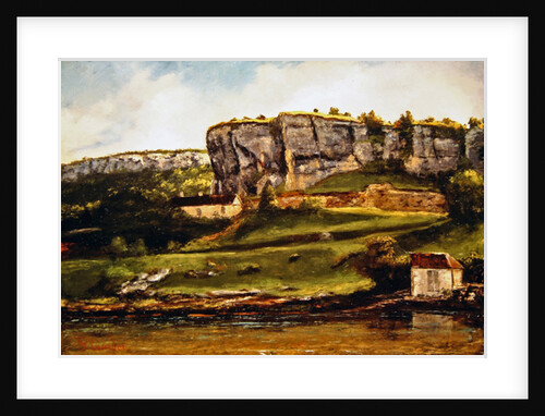 Landscape probably of the Creux-Billard region of Jura by Gustave Courbet