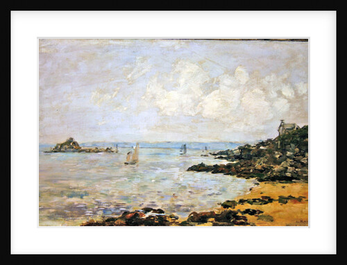 The Bay of Douarnenez and Ile Tristan by Eugene Louis Boudin