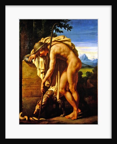 Illustration of the poem 'The Gnat', attributed to Virgil by Antoine Felix Boisselier