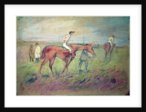 At the Races by Henri de Toulouse-Lautrec
