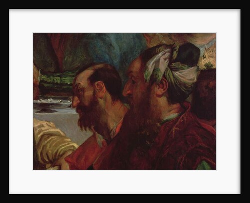 Study of two heads, 1820 by Ferdinand Victor Eugene Delacroix
