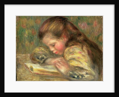 Child Reading, c.1890 by Pierre Auguste Renoir
