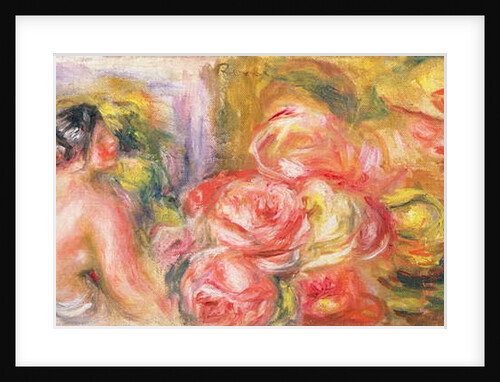 Nude Girl with Hat and Roses, 1916 by Pierre Auguste Renoir