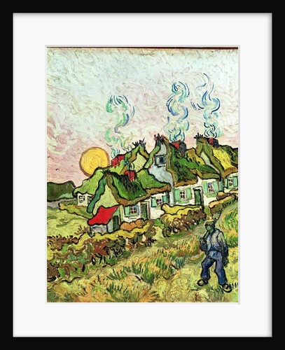 House and Figure, 1890 by Vincent van Gogh