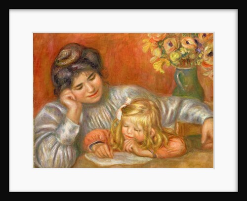 Writing Lesson, c.1905 by Pierre Auguste Renoir