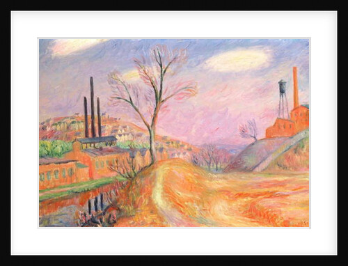 Factories in a Landscape by William James Glackens